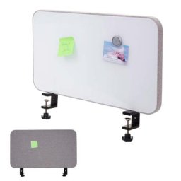 Tisch-Whiteboard HWC-G74, Büro-Sichtschutz Trennwand Schreibtisch Magnettafel Pinnwand, Stoff/Textil ~ Variantenangebot