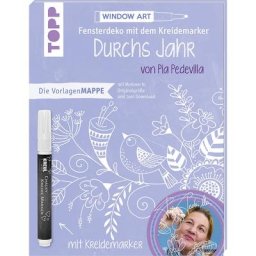 Vorlagenmappe Fensterdeko durchs Jahr mit dem Kreidemarker