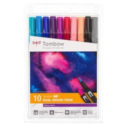 Tombow Dual Brush Pen Set Galaxy Colors