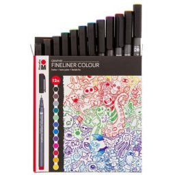 Graphix Fineliner Colour Doodle Supreme, 12 tlg.