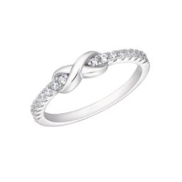 Damenring, 925 Silber, mit Zirkonia