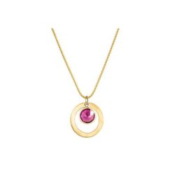 Fascination by Ellen K. Kette mit Anhänger 375 Gelbgold Rhodolit-Granat