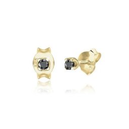 Elli DIAMONDS Paar Ohrstecker Stecker Basic Diamant (0.03 ct) 375er Gelbgold