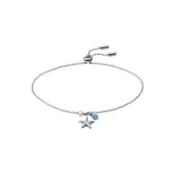 Fossil Silberarmband Stern, Sterling Silver, JFS00572040, mit Süßwasserzuchtperlen