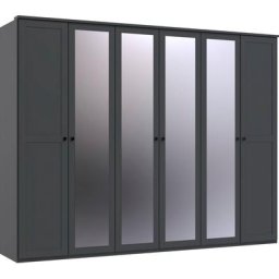 Wimex Kleiderschrank Chalet mittig mit Spiegeltüren