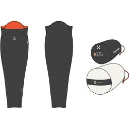 Haglöfs L.I.M Down +3 Schlafsack 195cm schwarz/orange 2023 Schlafsäcke