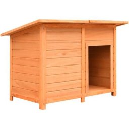 Vidaxl - Hundehütte Kiefernholz & Tannenholz 120x77x86 cm Braun