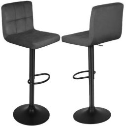 Barhocker 2er Set Barstuhl Tresenhocker Bistrohocker Designer Hocker mit Rückenlehne, Sitzfläche