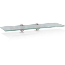 Randaco Glasregal Wandregale mit Halterung Glasboden Badregal Bad Ablage Glasablage Regal Glas