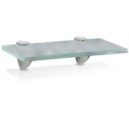 Glasregal Wandregale mit Halterung Glasboden Badregal Bad Ablage Glasablage Regal Glas Badablage