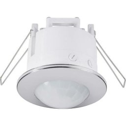 Renkforce - 1289331 Decke, Einbau PIR-Bewegungsmelder 360 ° Relais Chrom IP20