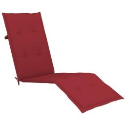 Vidaxl - Liegestuhl-Auflage Weinrot (75+105)x50x3 cm Rot