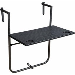 Spetebo - 2.05 Balkontisch ventana in Rattan Optik - Modell: eckig