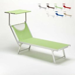 Santorini professionelle Aluminium-Sonnenliege Grün