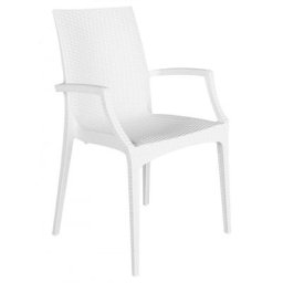 Sessel mit Armlehnen Bar Garten Poly Rattan Bistrot Arm Grand Soleil Braun