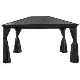 Aluminium Pavillon Marsala 1014 inkl. Moskitonetz Anthrazit 298x423x278 cm - Sojag