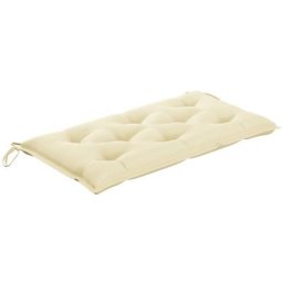 Gartenbank-Auflage Cremeweiß 110x50x7 cm Oxford-Gewebe Vidaxl Creme