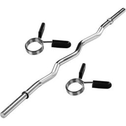 120cm Curlstange, chrom, Federverschluss - Movit