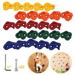 Randaco - 30X Klettergriffe Kletterfelsen für Spielturm bis 200 kg Kletterwand Klettersteine