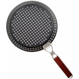 Grillplatte für den Außenbereich, klappbar, rund, Backformen, Grill-Picknick, Antihaft-Pfanne,