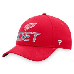 Herren Fanatics Branded Red Detroit Red Wings Authentic Pro Team Umkleidekabine verstellbarer Hut