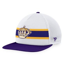 Los Angeles Kings Special Edition 2.0 Trucker Snapback Cap von Fanatics Branded White/Lila für Herren