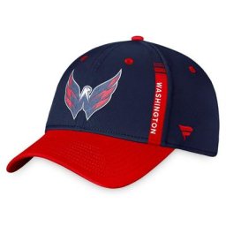 Fanatics Branded Navy/Red Washington Capitals 2022 NHL Draft Authentic Pro Flex Hat für Herren