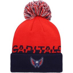 Herren adidas Washington Capitals COLD.RDY Strickmütze mit Bündchen und Pom