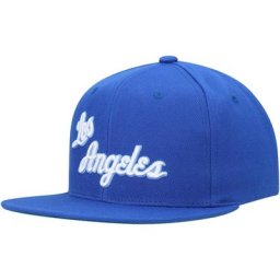 Mitchell & Ness Royal Los Angeles Lakers Throwback 2-Tone Classic Snapback Hat für Herren