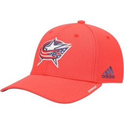 Herren adidas Red Columbus Blue Jacken Locker Room Coach Flex Hat