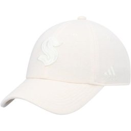 adidas Seattle Kraken Zero Dye Slouch verstellbare Mütze in Creme für Herren