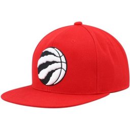 Mitchell & Ness Red Toronto Raptors Bred Snapback-Hut für Herren, verstellbar