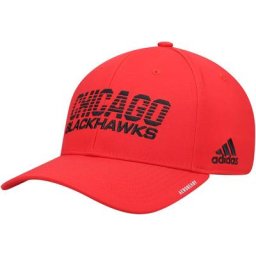 adidas Red Chicago Blackhawks 2021 Locker Room AEROREADY Flex Hat für Herren