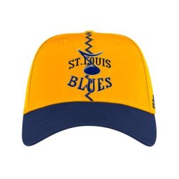 adidas Gelb St. Louis Blues Reverse Retro 2.0 Flex Fitted Hat für Herren