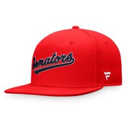 Fanatics Branded Red Washington Senators Cooperstown Collection Fitted Hat für Herren