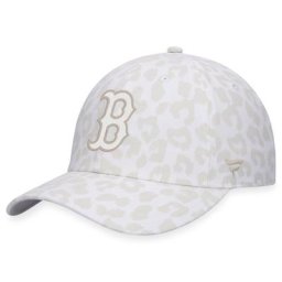 Boston Red Sox Fanatics Branded Snow Leopard unstrukturierte verstellbare Kappe