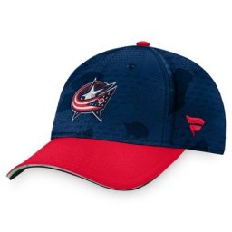 Fanatics Branded Navy/Red Columbus Blue Jackets Authentic Pro Locker Room Flex Hat für Herren