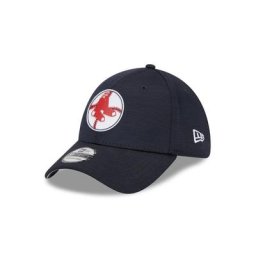 Boston Red Sox New Era 2023 Offizielles Clubhouse 39THIRTY Stretch Fit Kappe
