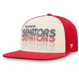 Fanatics Branded Cream/Red Washington Senators True Classic Gradient Snapback Hat für Herren