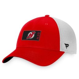 Fanatics Branded Red New Jersey Devils Authentic Pro Rink Trucker Snapback Hat für Herren