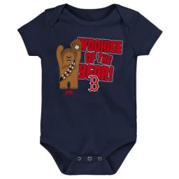 Newborn & Infant Navy Boston Red Sox Star Wars Wookie of the Year Bodysuit