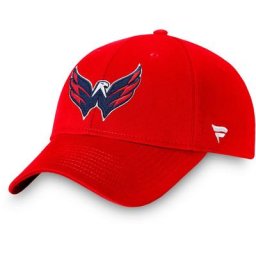 Herren Fanatics Branded Red Washington Capitals Core verstellbarer Hut