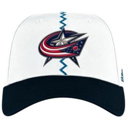 Herren adidas White Columbus Blue Jacken Reverse Retro 2.0 Flex Fitted Hat