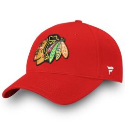 Herren Fanatics Branded Red Chicago Blackhawks Core verstellbarer Hut