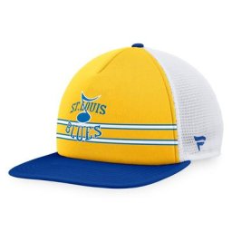 Herren Fanatics Branded Gold/Blau St. Louis Blues Special Edition 2.0 Trucker Snapback verstellbarer Hut