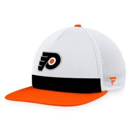 Herren Fanatics Branded Weiß/Orange Philadelphia Flyers Special Edition 2.0 Trucker Snapback Verstellbarer Hut