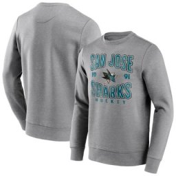 San Jose Sharks Fanatics Branded Wave Off Vintage Crew Sweatshirt – Herren