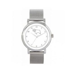 Derby County Silver Case – Uhr mit Mesh-Armband – Damen