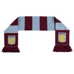 Aston Villa Bar Scarf - Claret / Sky - Junior