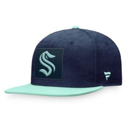 Seattle Kraken Fanatics Branded Authentic Pro Game & Train Snapback – Herren